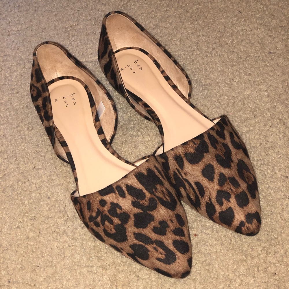 Target A New Day Leopard Print Flats 11W NEW